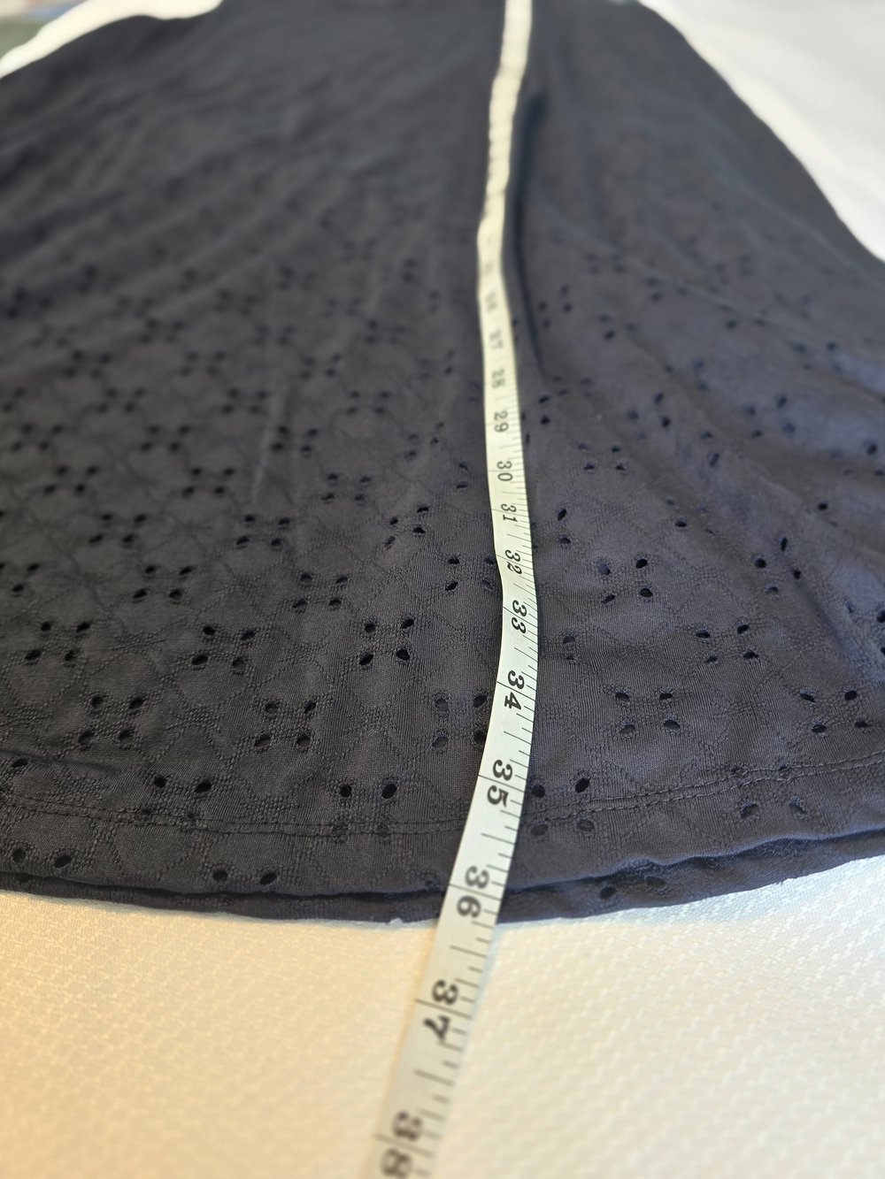 Market & Spruce Navy Eyelet Tank Dress Sz 1X - Picture 6 of 6